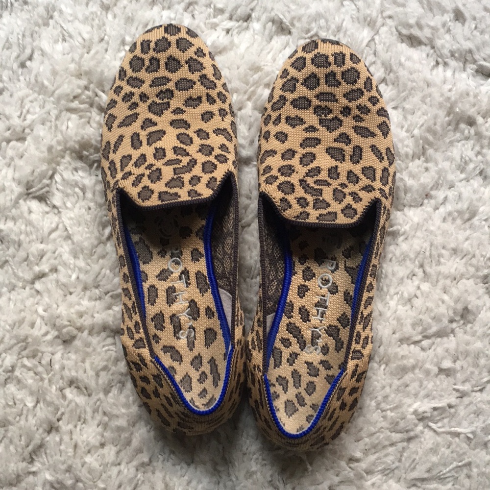 Rothy’s leopard spotted loafers, size 8